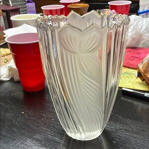 Artisan Cream Glass Vase